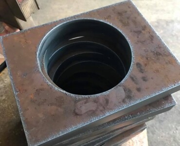 An image of some parts we created with the plasma cutter