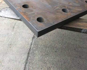 An image of some parts we created with the plasma cutter